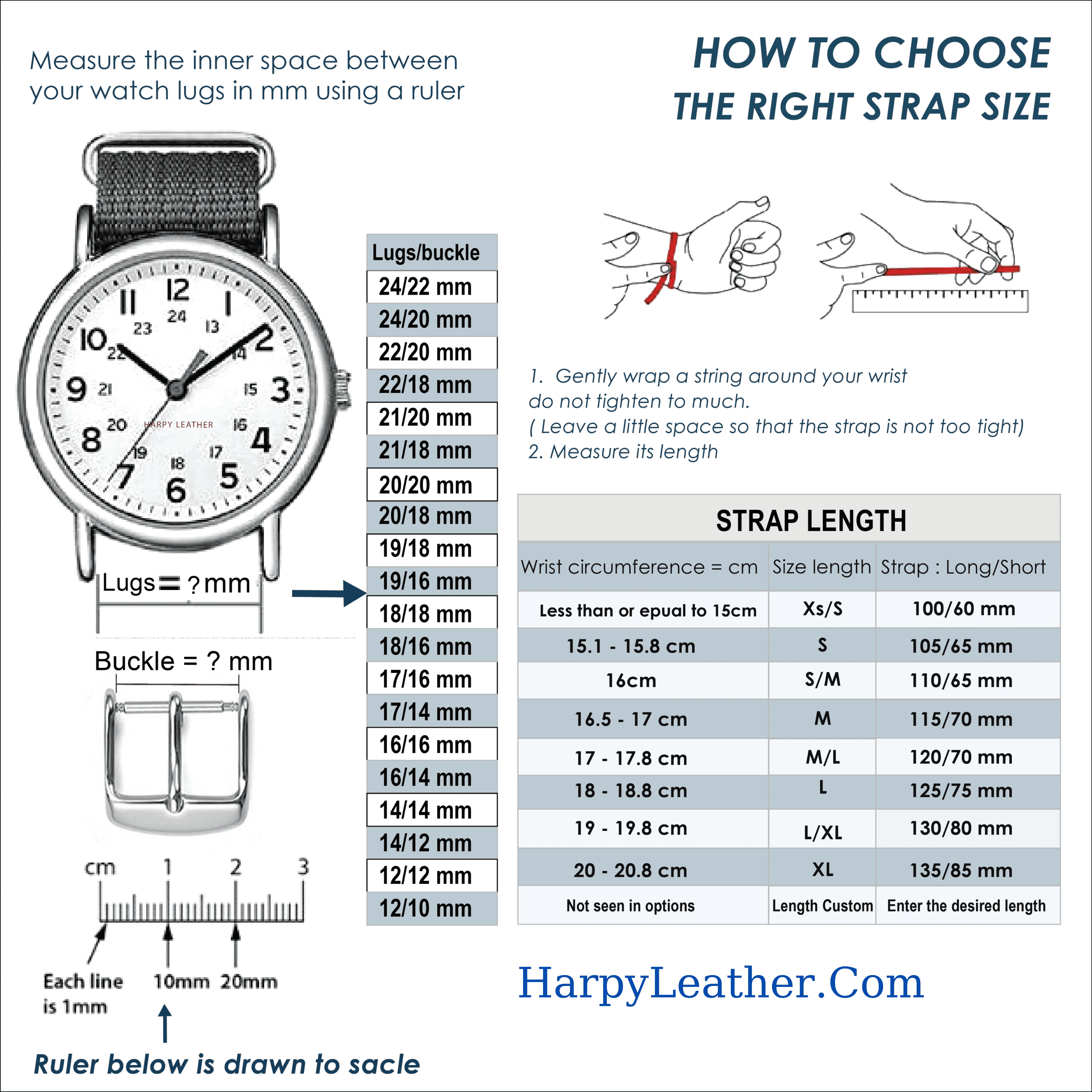 size chart for watch bands size-chart-for-watch-bands