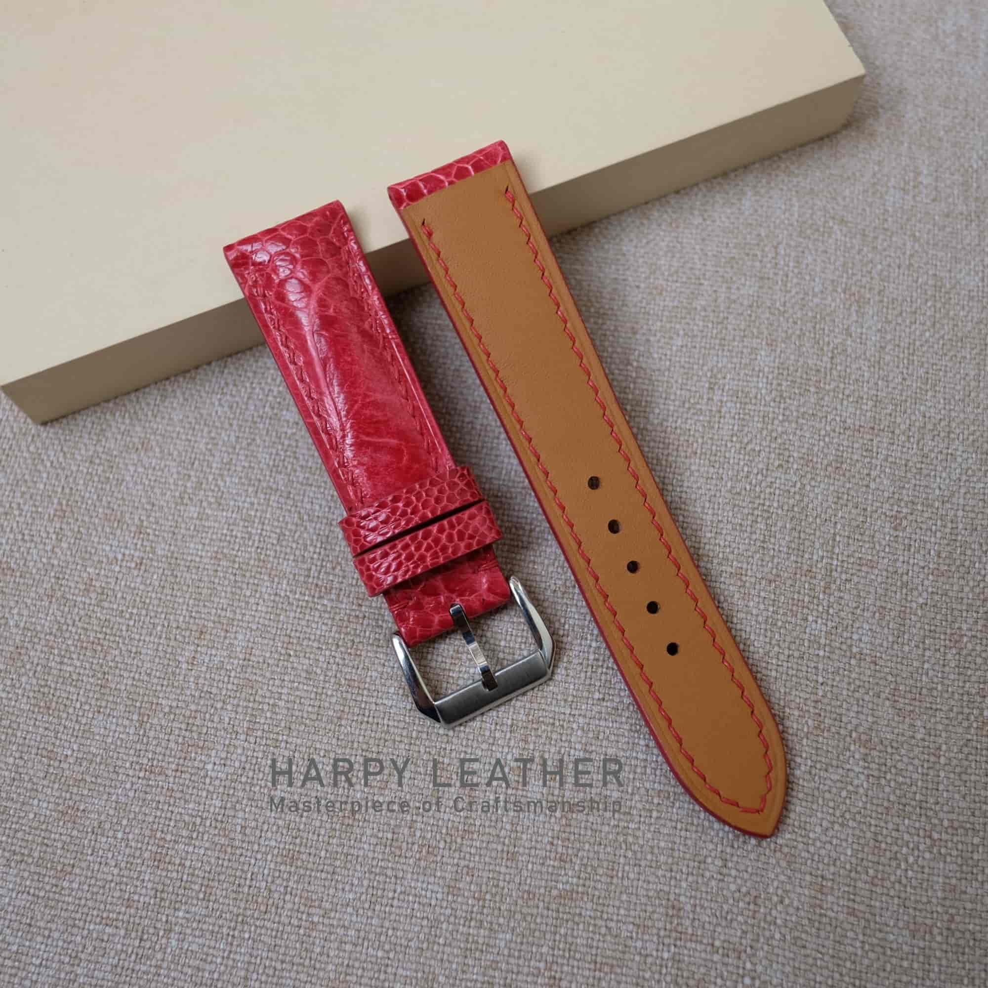 ostrich red watch strap ostrich-red-watch-strap