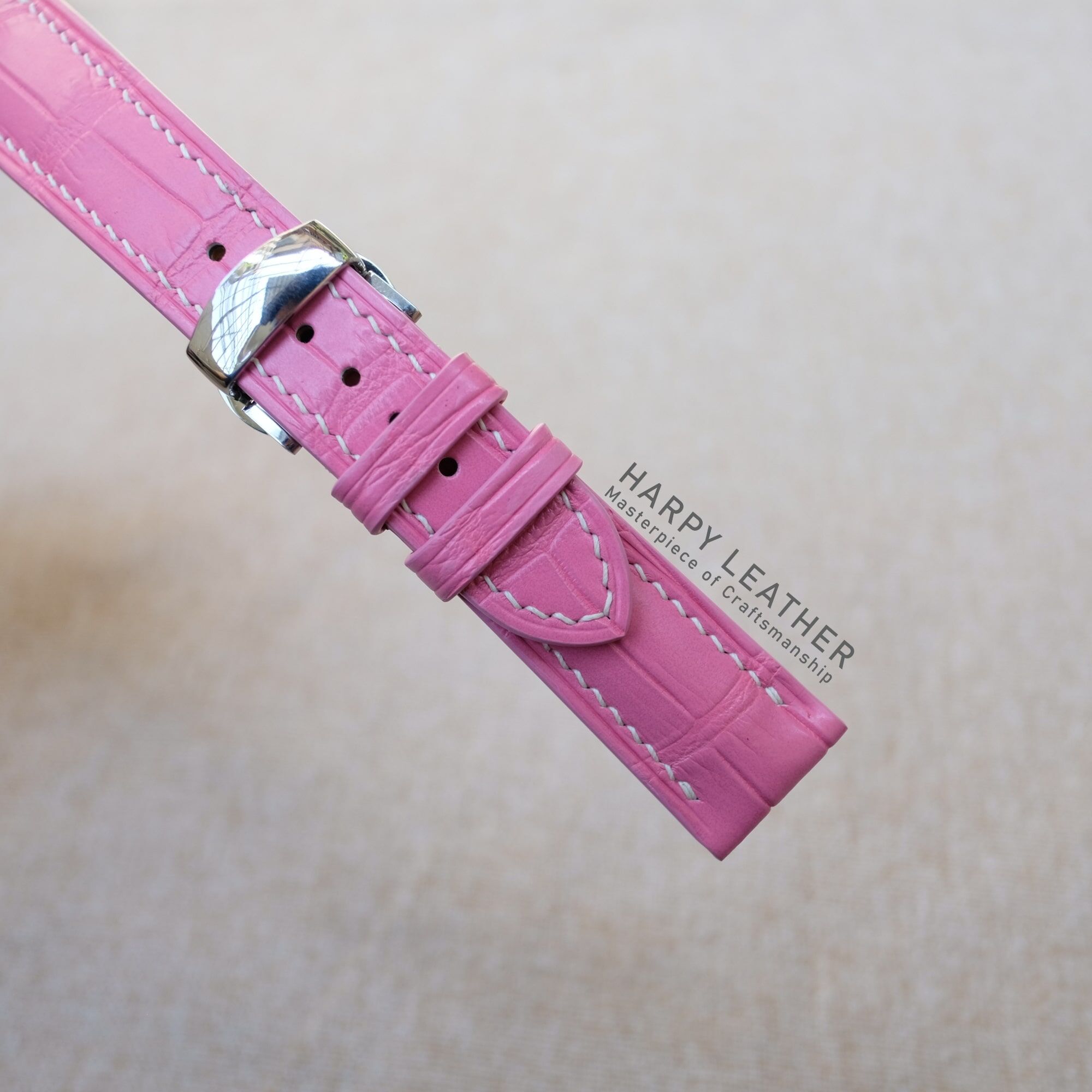 pink alligator watch strap pink-alligator-watch-strap