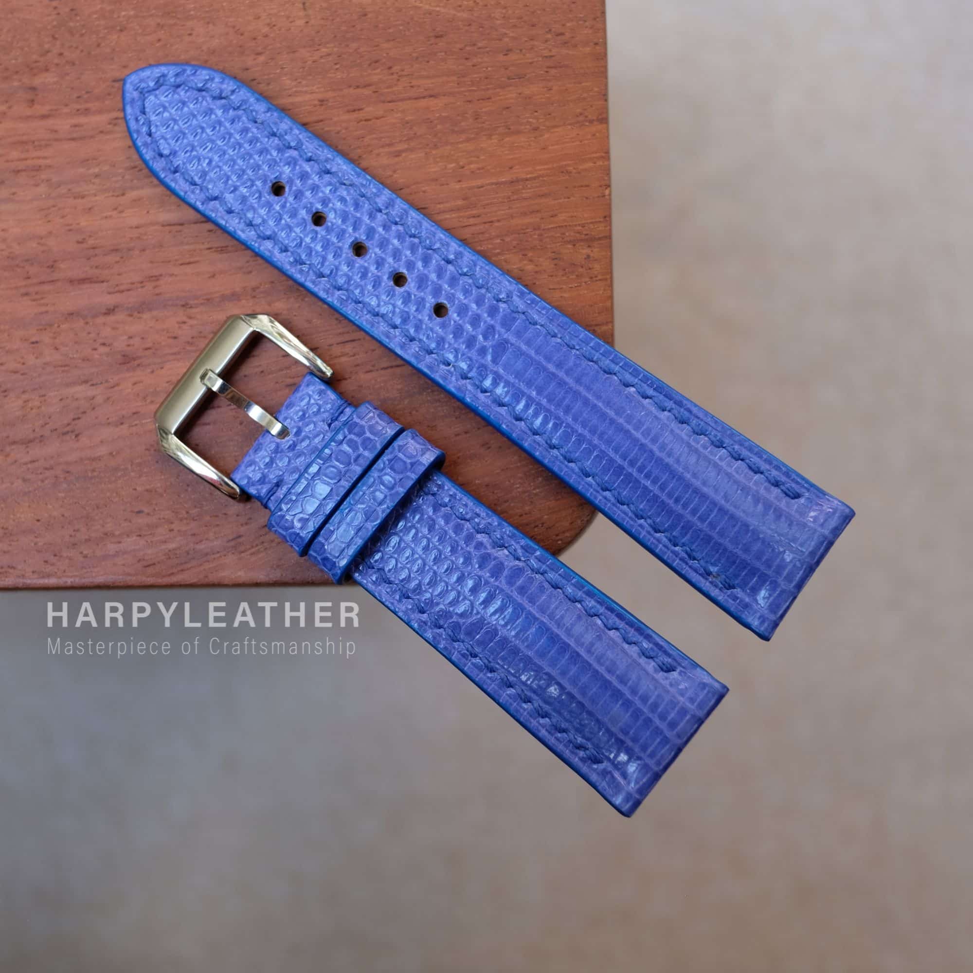 blue lizard leather watch strap blue lizard leather watch strap