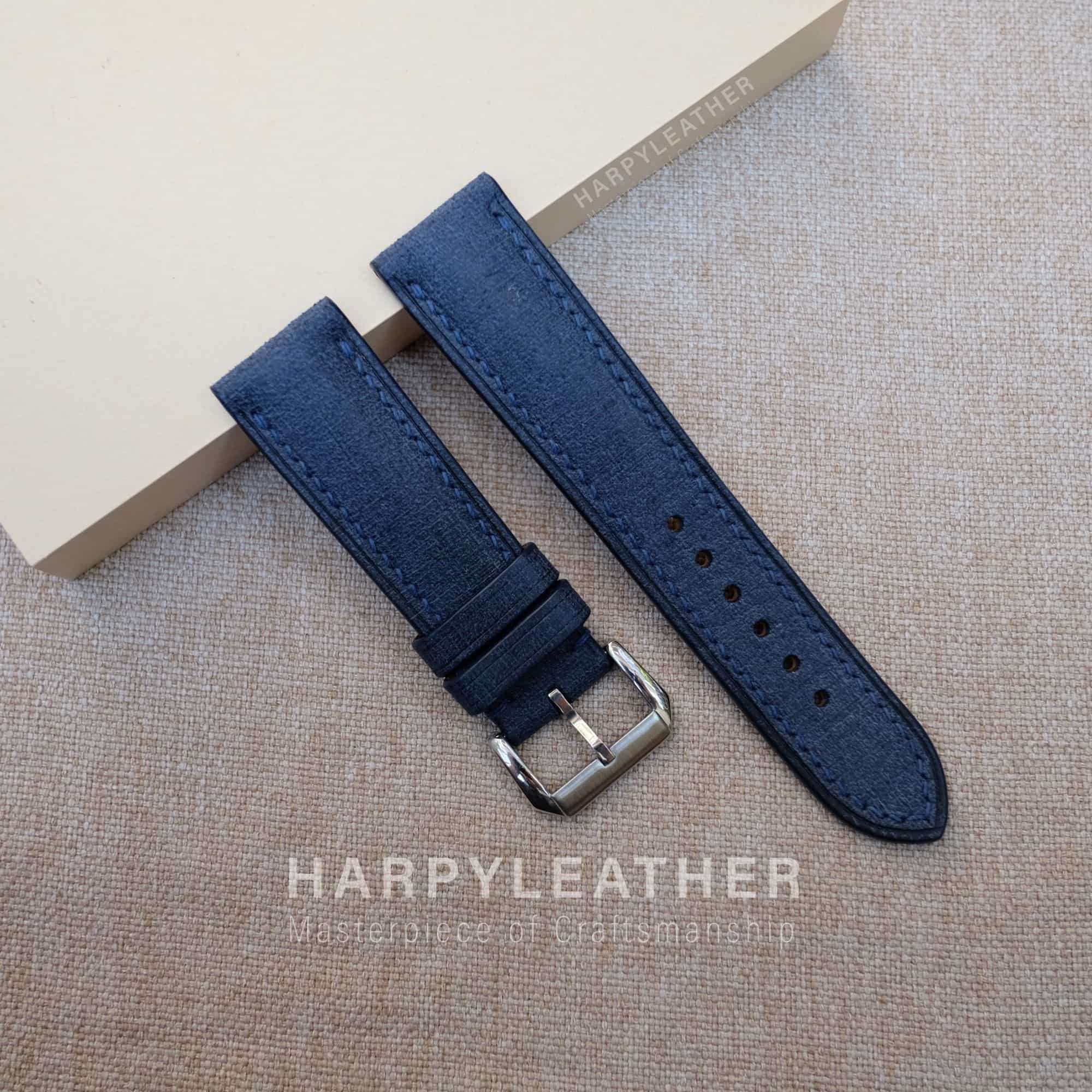 Blue Babele Leather Watch Strap Blue-babele-leather-watch-strap