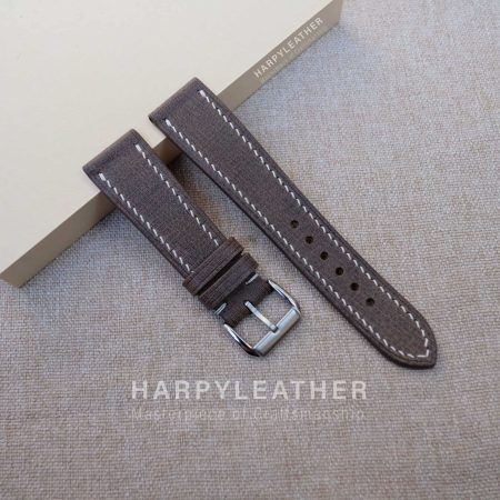 Brown-babele-flat-watch-strap