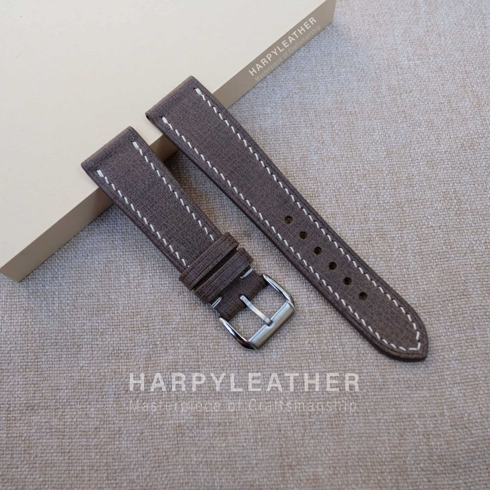 Brown babele flat watch strap Brown-babele-flat-watch-strap