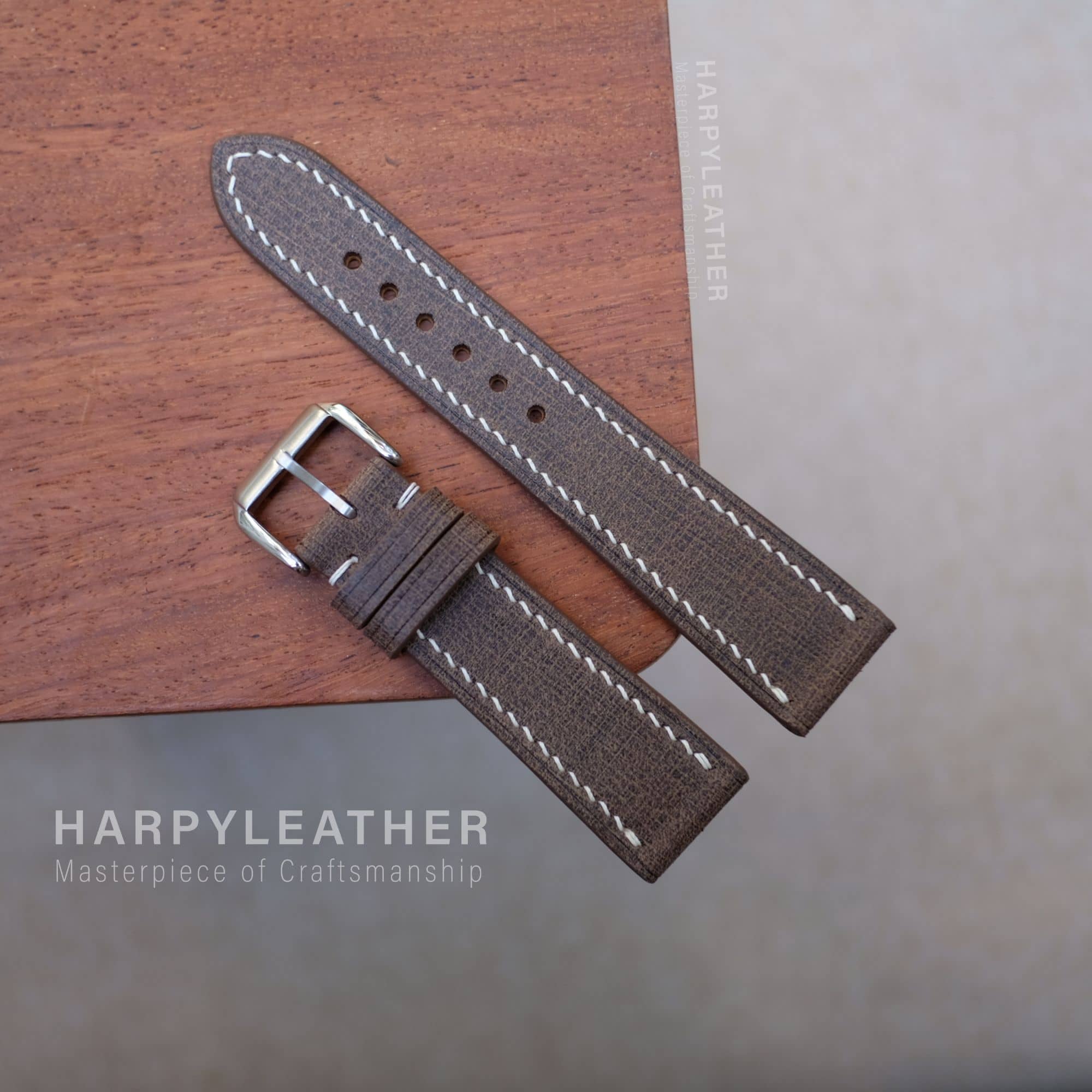 Brown babele flat watch strap Brown babele flat watch strap 3
