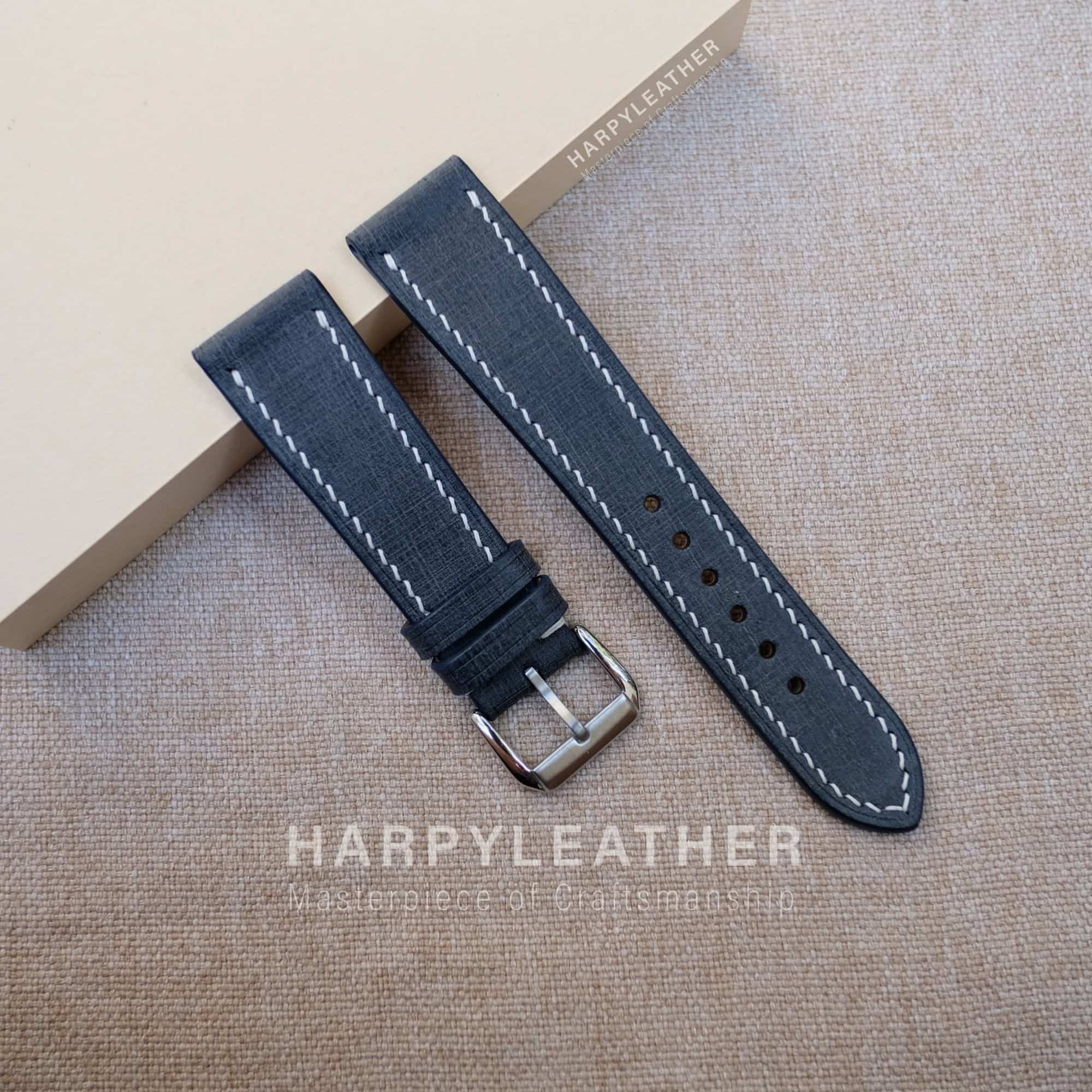 Navy Blue babele flat watch strap Navy-blue-babele-flat-watch-strap