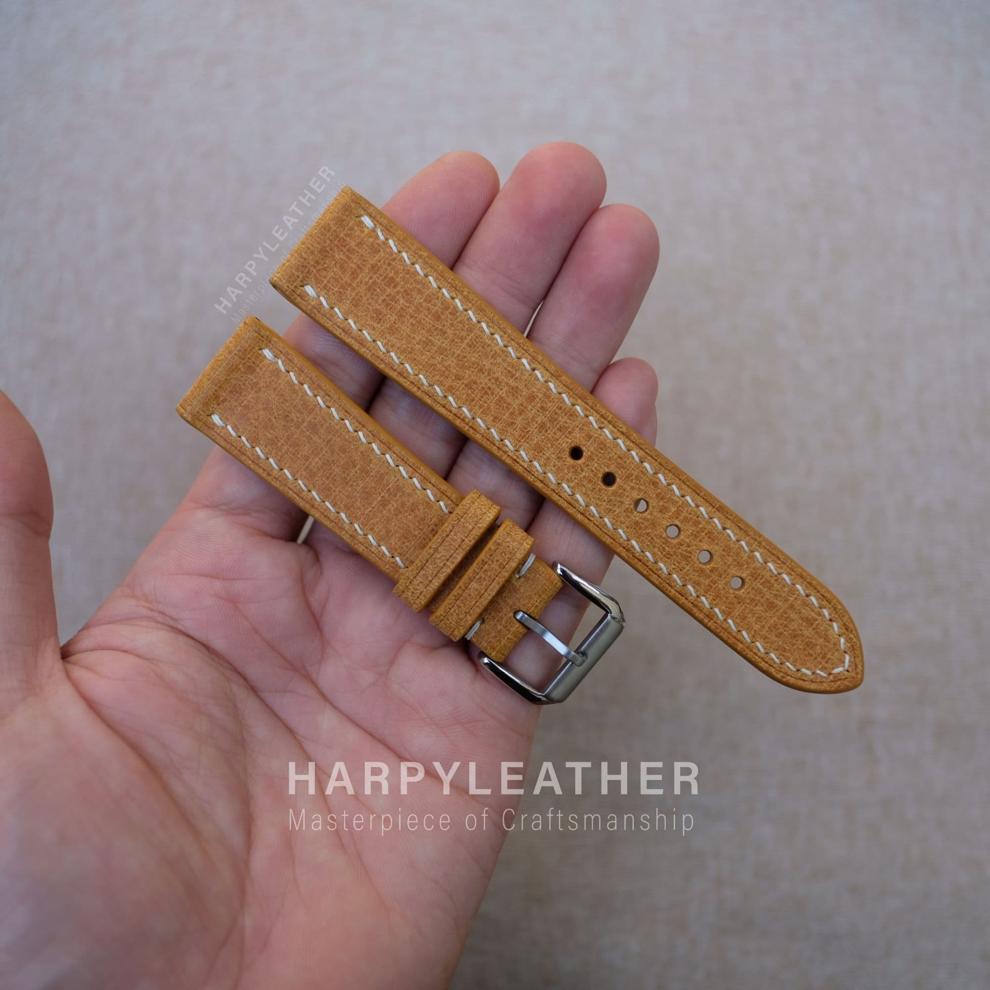 yellow babele flat watch strap Yellow babele flat watch strap 2