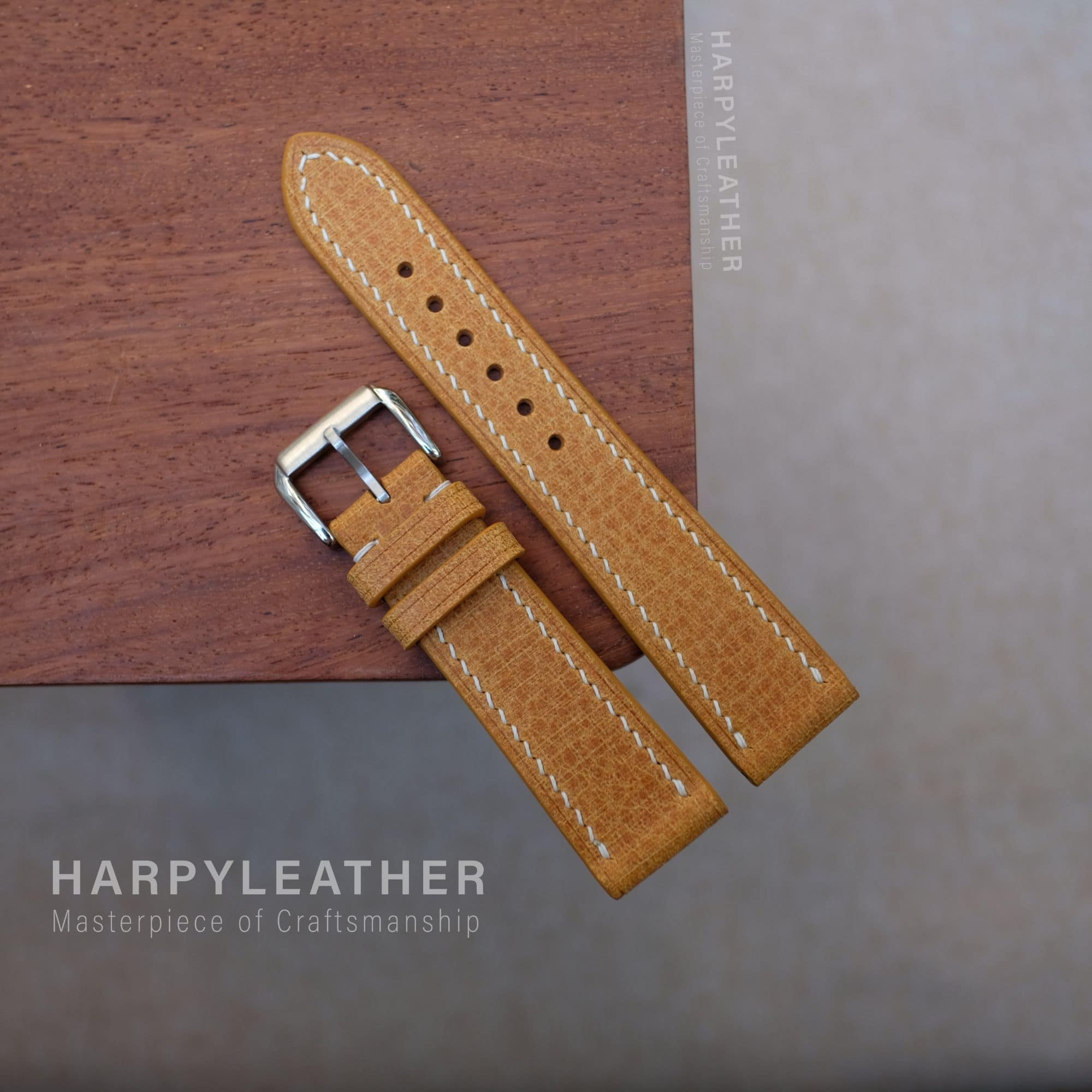 yellow babele flat watch strap Yellow babele flat watch strap 3