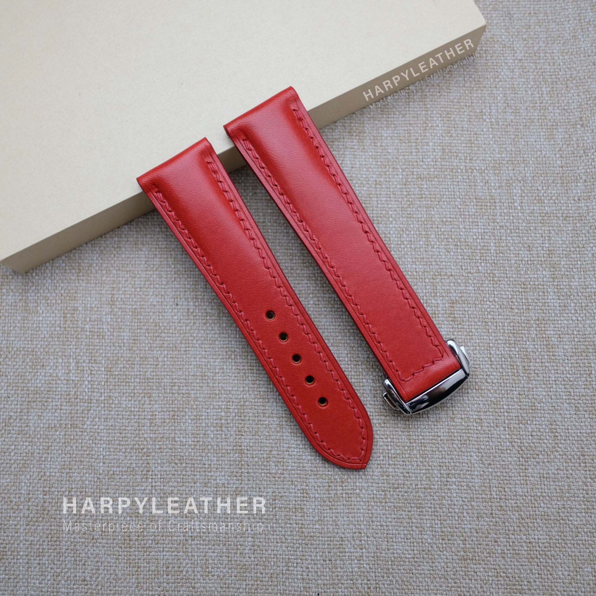red buttero strap omega style clasp red-buttero-strap-omega-style-clasp