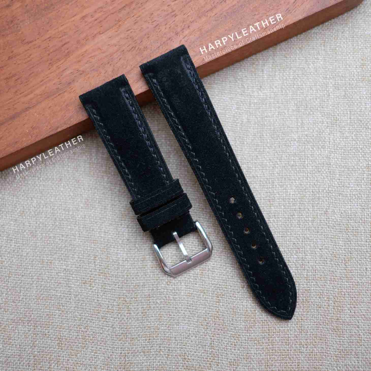 Black suede watch strap Black-suede-watch-strap