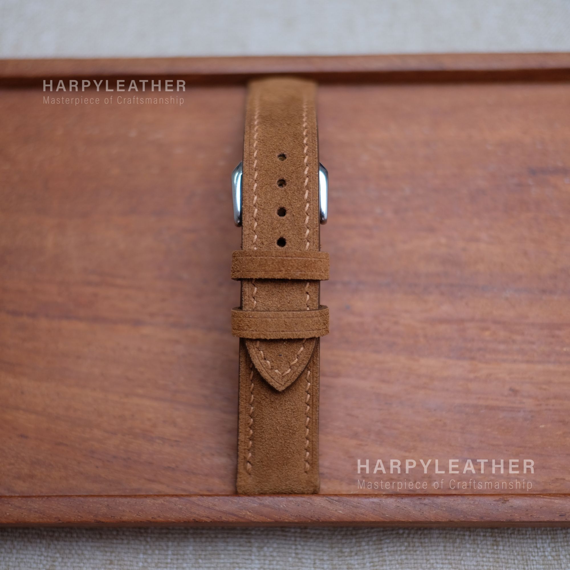 brown suede watch strap Brown suede watch strap 4