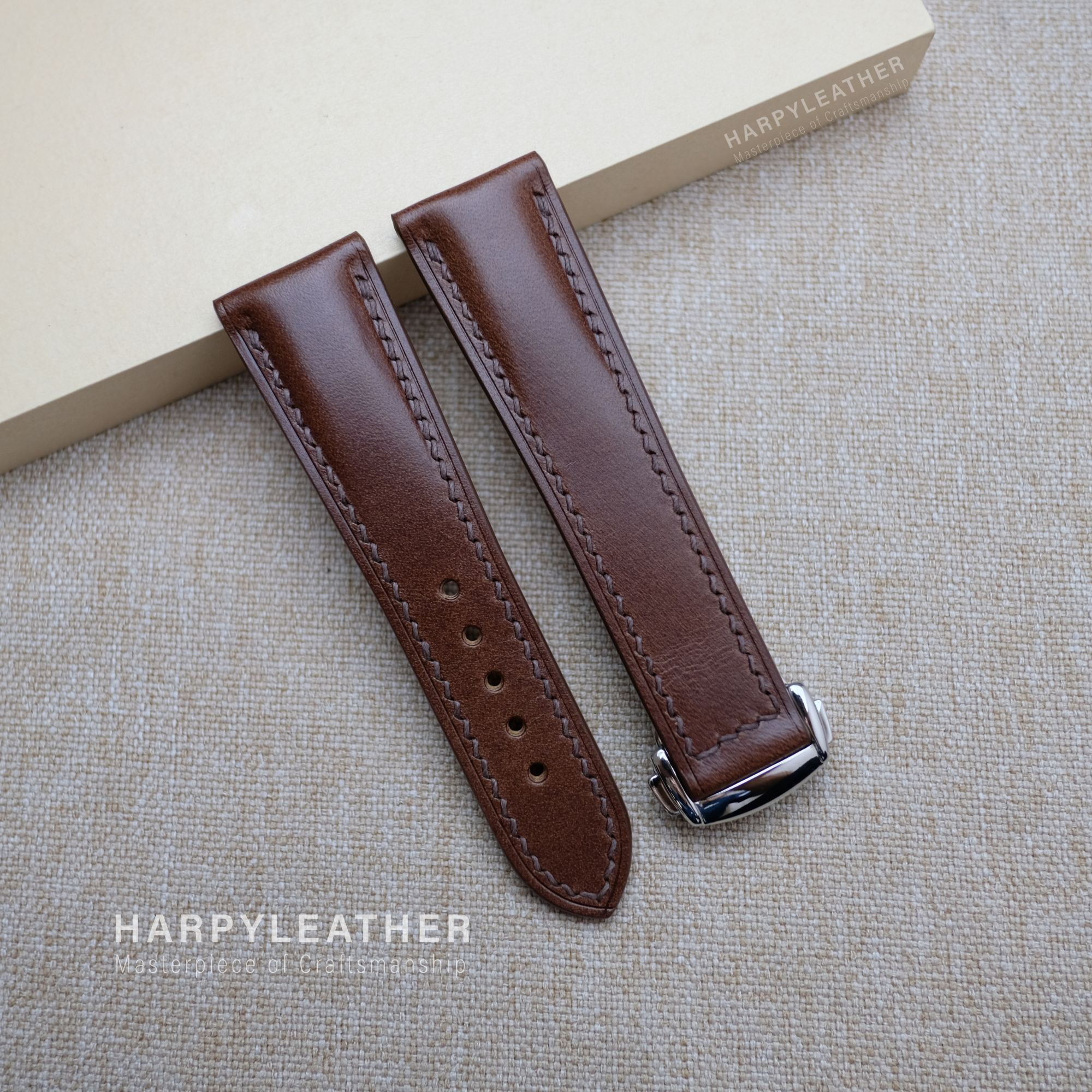 Dark brown buttero strap omega style clasp dark-brown-buttero-strap-omega-style-clasp