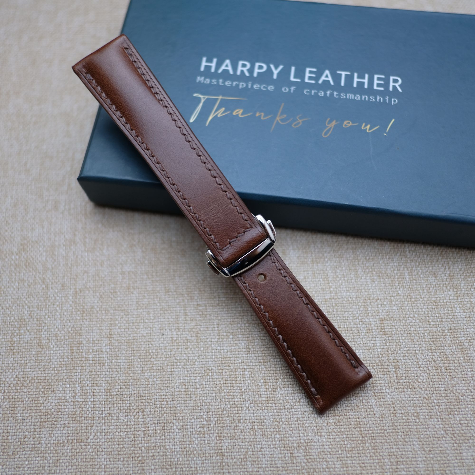 Dark brown buttero strap omega style clasp dark brown buttero strap omega style clasp 3