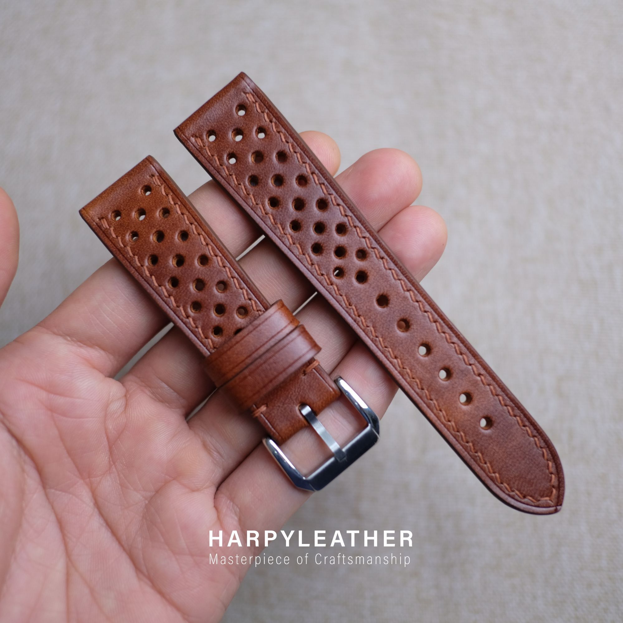 Chesnut museum rally watch strap chesnut-museum-rally-leather-watch-strap